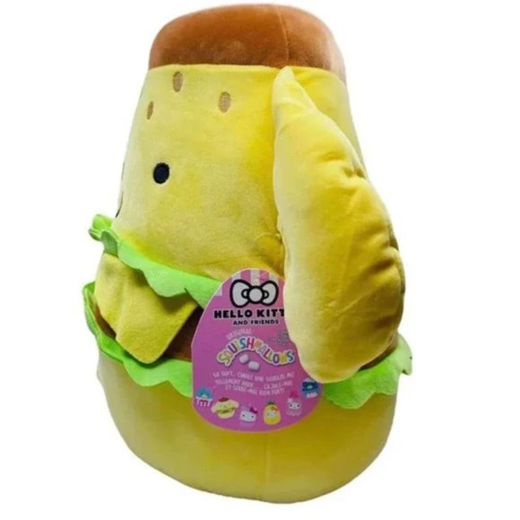 Squishmallow Sanrio Pompompurin Burger 12" Plush Hello Kitty Dog Kawaii Pom Pom - Picture 3 of 4